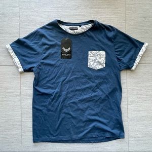 Brave Soul T-Shirt with Tropical Pattern